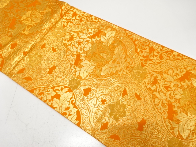 華紋織り出し　袋帯